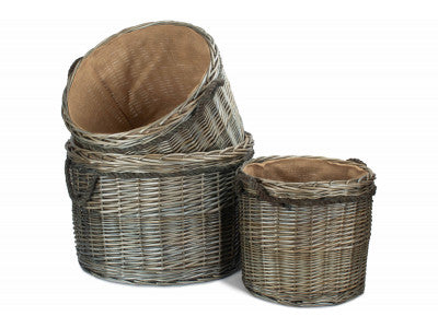 Large Round Antique Storage Basket