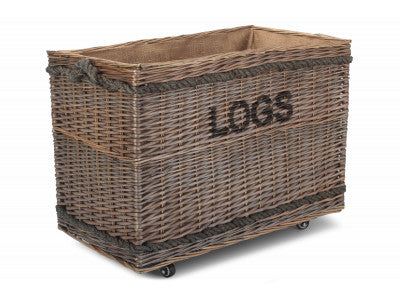 Jumbo 'LOGS' Basket With Wheels